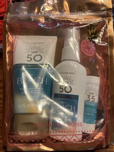 Bath & Body Works AT THE BEACH 3 pc SPF KIT Suncreen (NEW & Sealed) - Picture 1 of 4