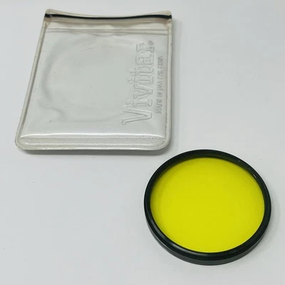 Vivitar Yellow No. 8 K2 55mm Camera Lens Filter Made in Japan - Image 1 of 4