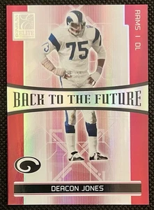 Donruss Elite Regreso al Futuro 2006 rojo/250 Fran Tarkenton Deacon Jones Salón de la fama - Imagen 1 de 2