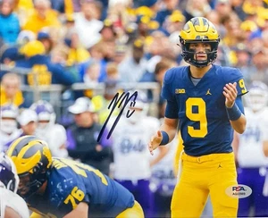 JJ J.J. McCARTHY SIGNED AUTOGRAPH MICHIGAN WOLVERINES 8X10 PHOTO PSA/DNA - Picture 1 of 1