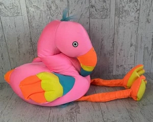 Brentwood Originals Moshi Pink Flamingo Microbead Pillow Plush 22 - Picture 1 of 10