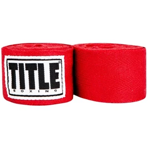 Title Boxing Traditional Weave Handwraps-Red - Picture 1 of 1