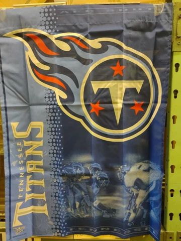 Officially Licensed NFL Tennessee Titans Team Logo 27"x 37" Vertical House Flag Cover