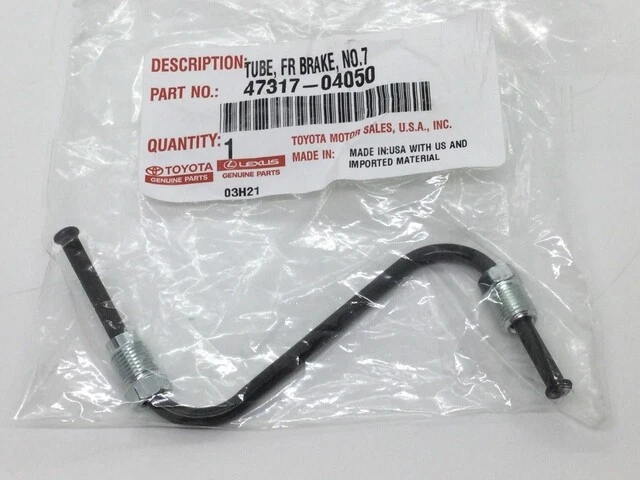 Genuine Toyota 2005-2011 Tacoma Right Front Brake Tube Hose To Caliper No. 7 - Image 1 of 1