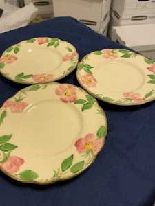 Juego de 3 platos de pan y mantequilla/postre de rosa franciscana del desierto de 6 1/4 - Imagen 1 de 5