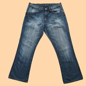 Wrangler W-Dayton Herren Blue Denim Bootcut Jeans W33 L28, 33x28 - Bild 1 von 11