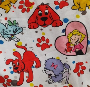 Clifford The Big Red Dog Top /Tunic Size 7/8  Handmade Chocopink Print - Picture 1 of 6