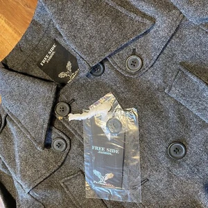 Free Side Herren Mantel / Parka aus 30% Wolle in Gr. XL Neu! - Bild 1 von 3
