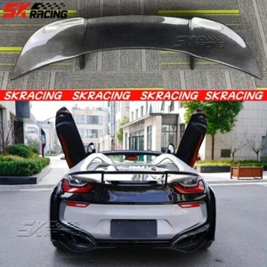 Pearl White/Forged/Carbon Fiber Rear Trunk Spoiler Wing For BMW i8 Coupe 2014-20 - Picture 1 of 51