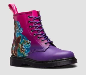 Dr. Martens 8 Loch 1460 Pink+Purple Backhand - Picture 1 of 6