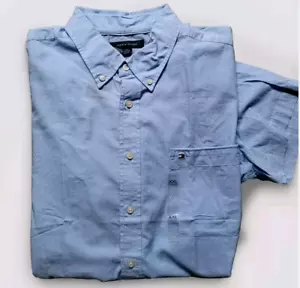 TOMMY HILFIGER Mens Button Front cotton shirt Flag Logo Size M 2XL Blue Yellow - Bild 1 von 17