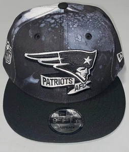 NFL New Era 9FIFTY New England Patriots AFC Sideline Snapback Cap Black White - Picture 1 of 8