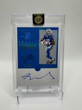2022 Panini Encased Jameson Williams RC Rookie On Card Auto Sapphire /50 Lions