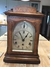 Large Antique, Junghans Westminster Chimes Bracket Clock with Silvered Dial
