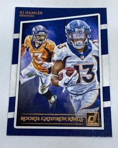 2020 DONRUSS CANVAS FOOTBALL ROOKIE GRIDIRON KINGS KJ HAMLER #RGK-KH BRONCOS - Picture 1 of 2