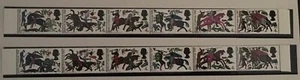 1966 Battle of Hastings (phosphor). Unmounted mint strip x 6 grey omitted error. - Picture 1 of 1