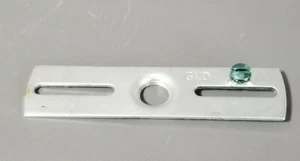  4'' 1/4ips. X 14 Gauge Querstange Stahl mit 8/32 Gewinde Bodenloch #GB8 - Bild 1 von 2