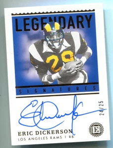 Eric Dickerson 2020 Panini Encased Legendary Signatures #LS-ED Card (24/25) - Imagen 1 de 2