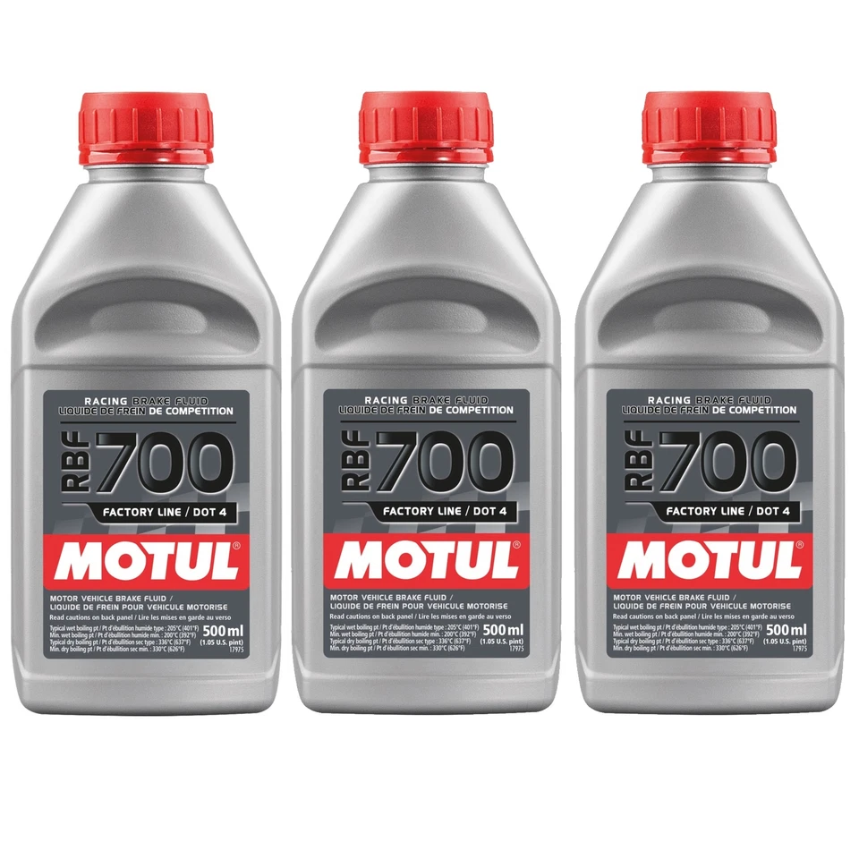 Motul RBF 700 1.5L High-performance Racing Brake Fluid DOT4 (3X500ml) - Imagem 1 de 1