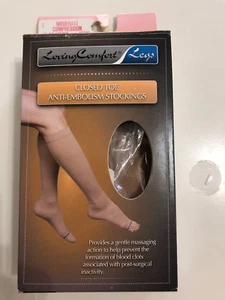 Loving Comfort Close Toe Kniestrümpfe Anti-Embolie Beige XL 15-20 NEU - Bild 1 von 3