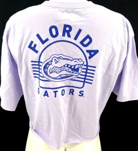 NEW University of Florida Gators Champion Purple Cropped SS Tee T-Shirt Womens M - Picture 1 of 9