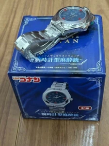 Detective Conan A watch type anesthesia gun Platinum Zakka wristwatch - Picture 1 of 6