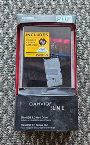 Toshiba Canvio Slim 2 500gb External USB 3.0 HDD - Picture 1 of 4