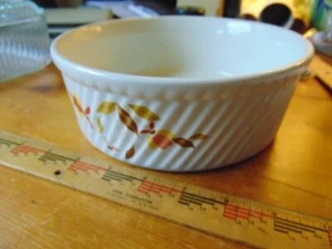 Vintage Hall Keramik Herbstblatt Kasserolle - 8" breit - Bild 1 von 6