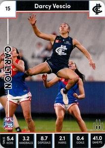 2023 Carlton Blues AFLW TeamCoach Card - Darcy Vescio - Picture 1 of 3