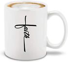 Faith Cross Coffee Mug Christian Jesus Christ I Love Jesus Religious Mug