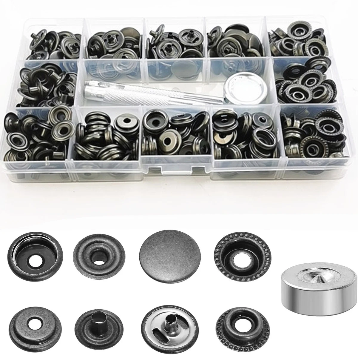 100 Stück Gummiseilhalter Aus Nylon – Weiß, Für Planen, Persenning, Netze, Durchmesser 12,5 Mm