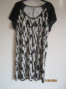 Colebrooke by Windsmoor Size M Black/Beige Long Line Tunic/Dress (S) - Picture 1 of 6