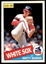 1985 O-Pee-Chee Britt Burns Baseball Cards #338