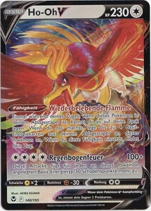 Pokémon Ho-Oh V Ultra Rare Silberne Sturmwinde 140/195 NM Deutsch - Bild 1 von 1
