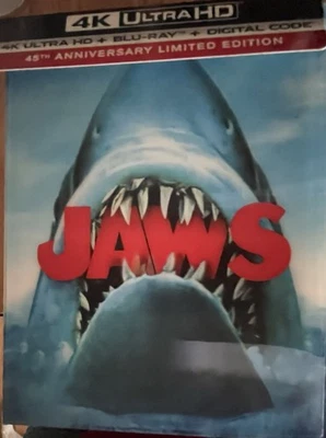 Jaws (45th Anniversary Limited Edition) (4k Ultra HD, 1975) Slipcase , Bluray, Foto 1 de 2