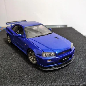 Autoart Skyline GT-R R34 1/18 Scale Diecast Collectible Silver Tone Tested - Picture 1 of 10