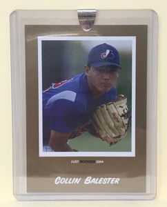 Just Minors Just Rookies Collin Balester Gold 11/100 Gulf Coast League Expo 2004 - Imagen 1 de 2
