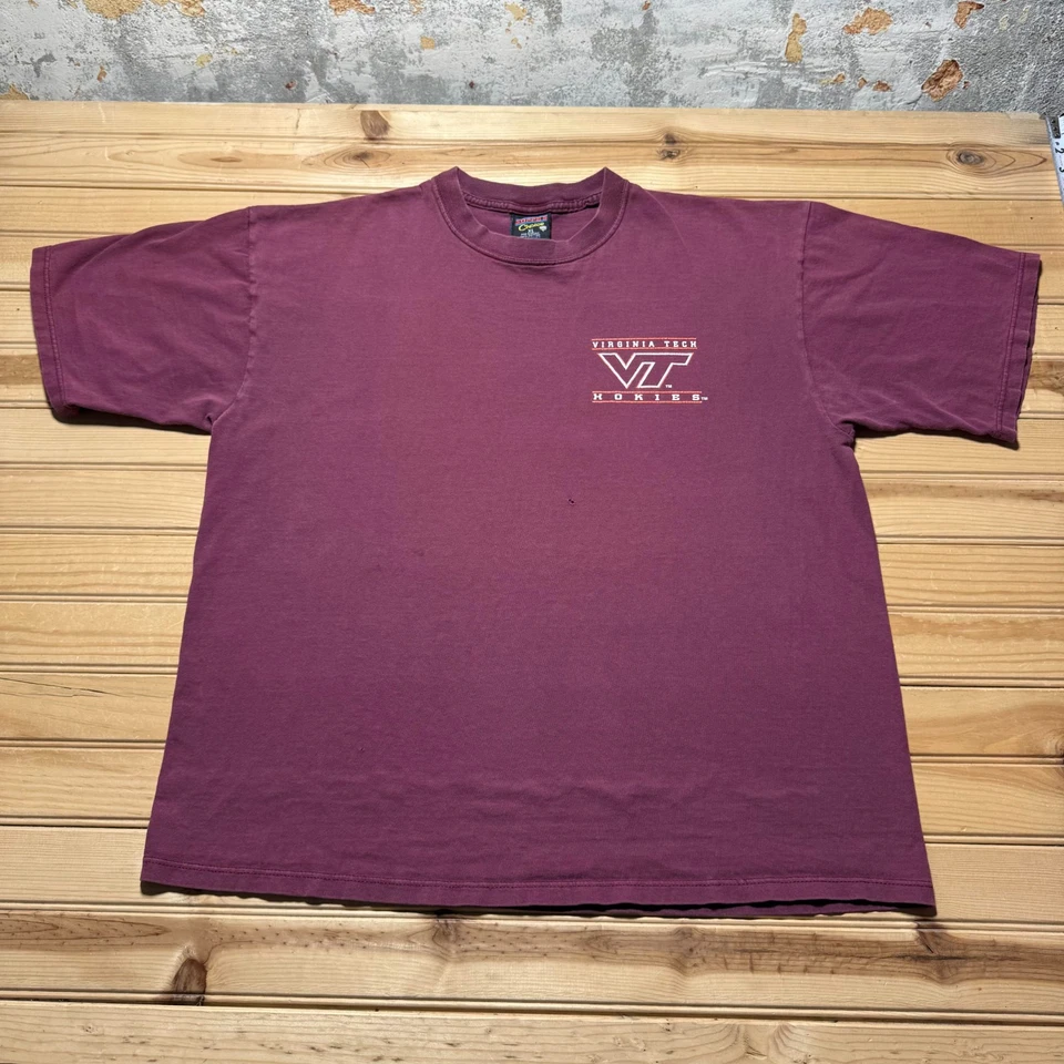 Camiseta gráfica vintage años 90 Virginia Tech University VT Hokies para hombre - talla XL Foto 1 de 4