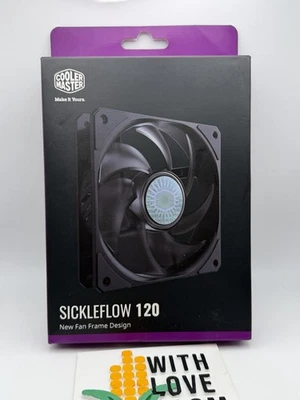 Cooler Master SickleFlow 120 Black 120mm Case Fan, MFX-B2NN-18NPK-R1 - Image 1 of 4
