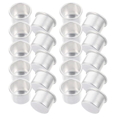  50 Pcs Lattine Per Lumini Alluminio Portacandele Tealight Metallo - Immagine 1 di 4