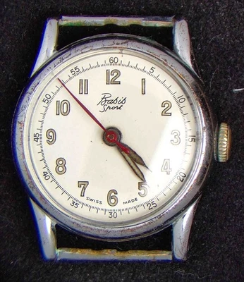 Reloj suizo vintage Basis Sport de cuerda manual para hombre -- repuestos/reparaciones Foto 1 de 3
