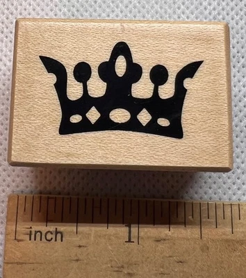 King Queen Royal Crown PSX  B1753 Rubber Stamp Mini - Image 1 of 4