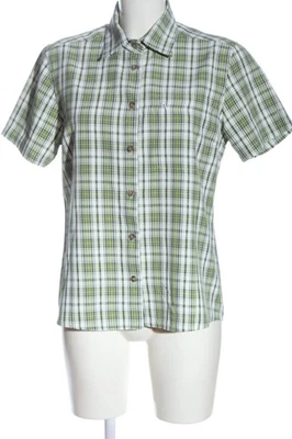 HIGH COLORADO Kurzarmhemd Damen Hemd Gr. DE 38 grün-weiß Casual-Look - Bild 1 von 4