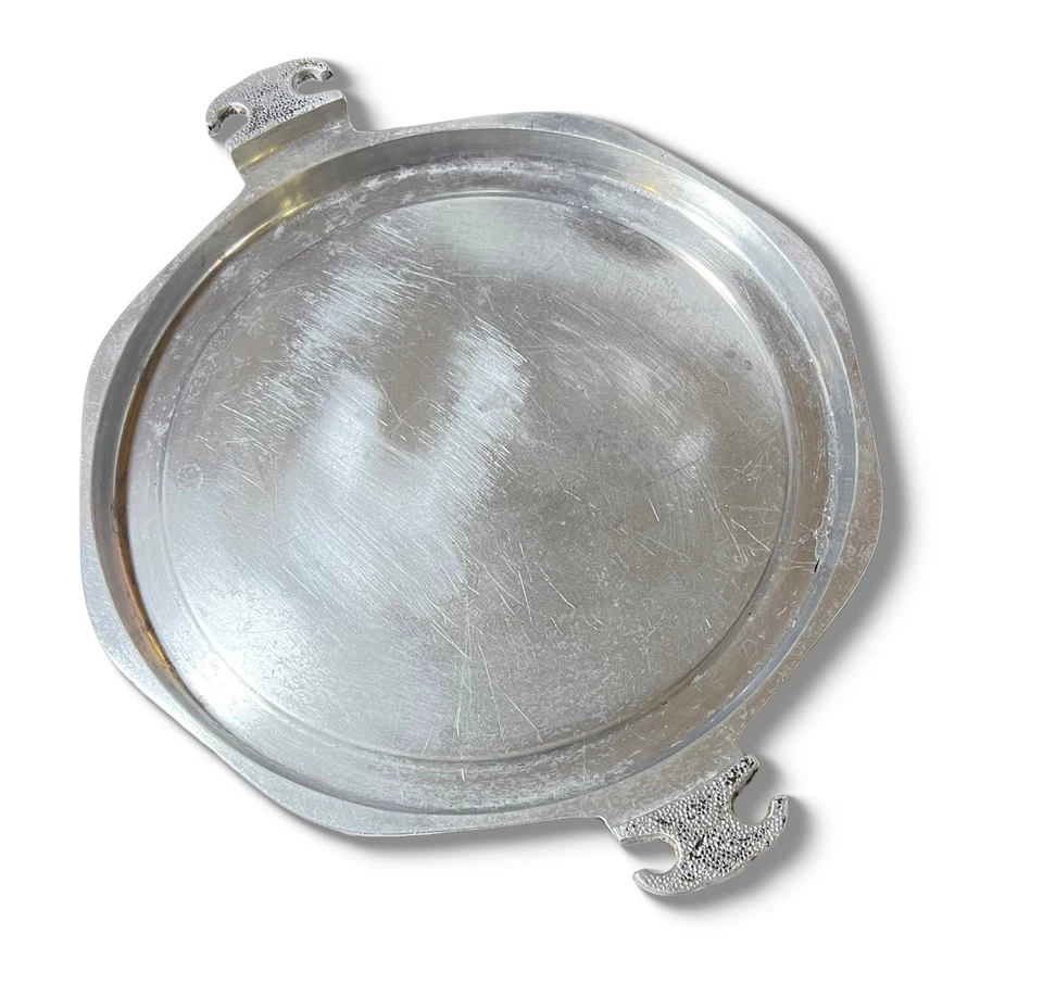 "Bandeja para servir octágona de aluminio de 13"" Guardian Service de 1940 y placa de plancha" Foto 1 de 4