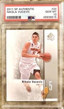 2011 POP 8 NIKOLA VUCEVIC ROOKIE RC SP AUTHENTIC #24 PSA 10 GEM MINT!