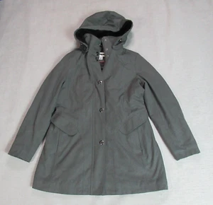 Kristen Blake Jacke Damen Large grau Wintermantel durchgehender Reißverschluss Druckknopf modern Alltag - Bild 1 von 8