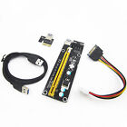 New USB 3.0 PCI-E Express 1x to16x Extender Riser Card Adapter SATA Power Cable