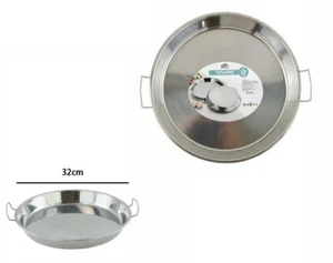 Bandeja Sartén Plato Acero Inoxidable Con Asas 32cm - Imagen 1 de 1