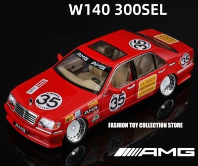 Tiger Head 1:24 W140 S300 SEL Mercedes Modellauto l Klassischer Guss Oldtimer - Bild 1 von 4