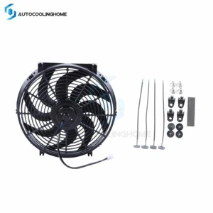 Universal 14" Radiator Condenser Cooling Fan For Ford F-Seri Chevrolet Silverado - Picture 1 of 9